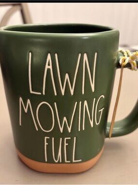 Lawn Mowing Fuel Ceramic Mug in Green